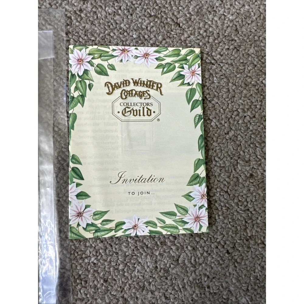 David Winter SIGNED‎ Cottage Miss Belles Christmas Plaque 129/4000 Limited NEW